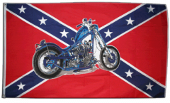 USA Southern United States with Motorbike Flag