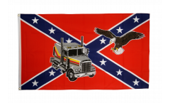USA Southern United States Truck with eagle Flag