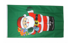 Santa Claus with gifts Flag