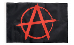 Anarchy red Flag with sleeve