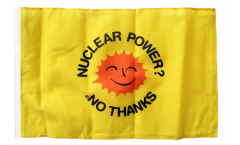 Nuclear Power No Thanks Flag with sleeve