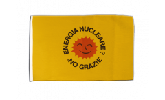 Energia Nucleare No Grazie Flag with sleeve