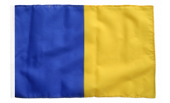 blue-gold Flag with sleeve