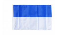 White-Blue Flag with sleeve