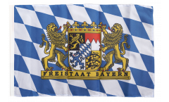 Germany Bavaria Freistaat Bayern Flag with sleeve