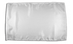 Unicolor white Flag with sleeve