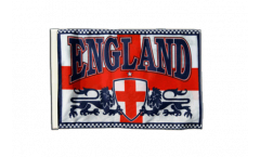 England 2 lions Flag with sleeve