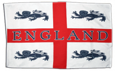 England 4 lions Flag with sleeve