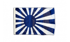 Fan blue white Flag with sleeve