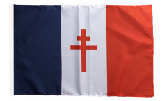 France libre 1940-43 - Croix de Lorraine Flag with sleeve