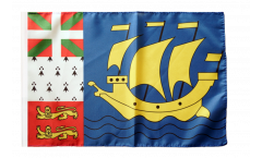 Saint Pierre and Miquelon Flag with sleeve