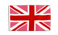 Great Britain Union Jack pink Flag with sleeve