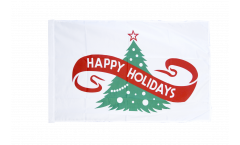 Happy Holidays Flag with sleeve