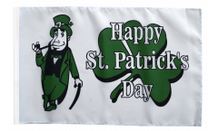 Happy Saint Patrick's Day St Patrick's Flag with sleeve