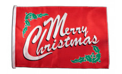 Merry Christmas Flag with sleeve