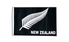 New Zealand feather all blacks Flag with sleeve