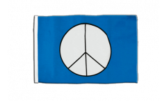Peace Symbol Flag with sleeve