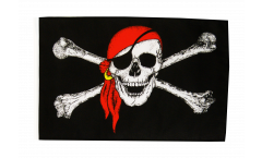 Pirate with bandana Flag with sleeve