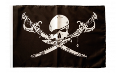 Pirate with sabre Flag with sleeve
