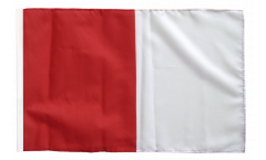 red-white Flag with sleeve