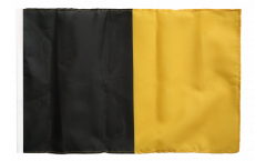 black-yellow Flag with sleeve