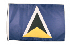 Saint Lucia Flag with sleeve