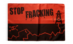 Stop Fracking Flag with sleeve