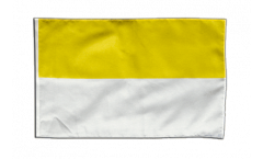 Stripe yellow-white Flag with sleeve