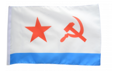 USSR Soviet Navy Flag with sleeve