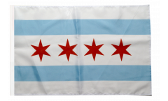 USA City of Chicago Flag with sleeve