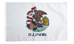 USA Illinois Flag with sleeve