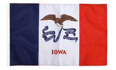 USA Iowa Flag with sleeve