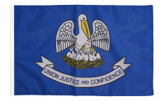 USA Louisiana Flag with sleeve