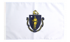 USA Massachusetts Flag with sleeve