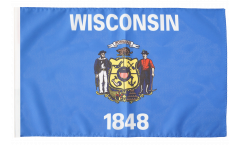 USA Wisconsin Flag with sleeve