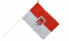 Austria Vorarlberg Hand Waving Flag