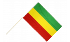 Ethiopia without crest, Rasta Hand Waving Flag