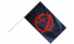 Anarchy red Hand Waving Flag