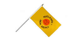 Nucléaire Non Merci Hand Waving Flag