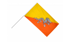 Bhutan Hand Waving Flag