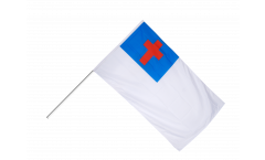 Christian Flag Hand Waving Flag