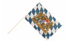 Germany Bavaria Freistaat Bayern Hand Waving Flag