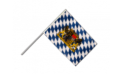 Germany Bavaria with lion Hand Waving Flag