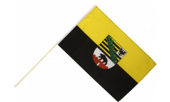 Germany Saxony-Anhalt Hand Waving Flag