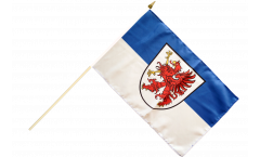 Germany West Pomerania Hand Waving Flag