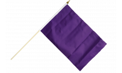 Unicolor Purple Hand Waving Flag