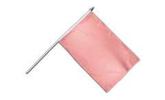 Unicolor pink Hand Waving Flag