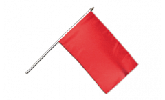 Unicolor red Hand Waving Flag