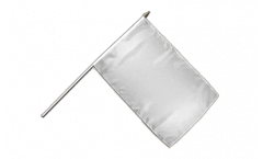 Unicolor white Hand Waving Flag