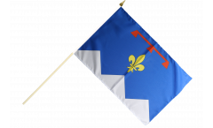 France Alpes-de-Haute-Provence Hand Waving Flag